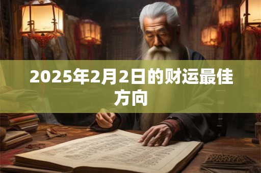 2025年2月2日的财运最佳方向