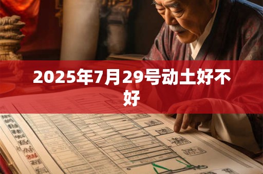 2025年7月29号动土好不好