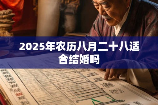 2025年农历八月二十八适合结婚吗