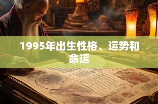 1995年出生性格、运势和命运