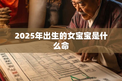 2025年出生的女宝宝是什么命