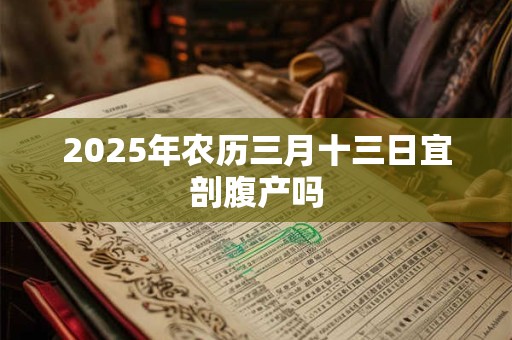 2025年农历三月十三日宜剖腹产吗