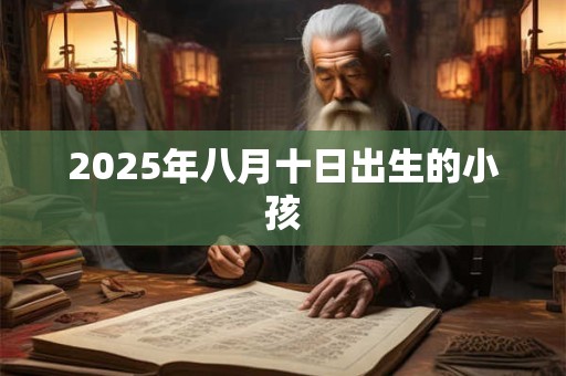 2025年八月十日出生的小孩