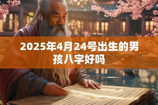 2025年4月24号出生的男孩八字好吗