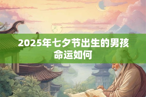 2026年七夕节出生的男孩命运如何