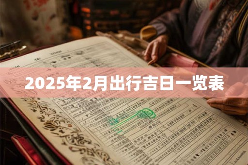 2025年2月出行吉日一览表
