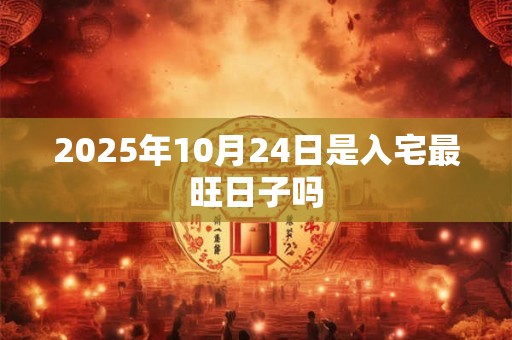 2025年10月24日是入宅最旺日子吗 2025年10月24日是入宅最旺日子吗