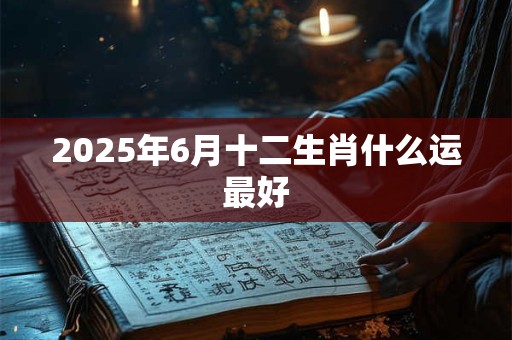 2025年6月十二生肖什么运最好