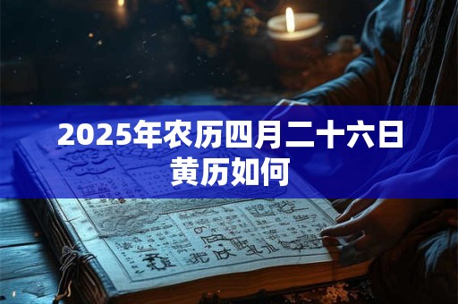 2025年农历四月二十六日黄历如何