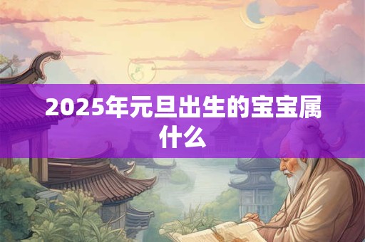 2025年元旦出生的宝宝属什么