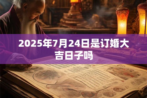 2025年7月24日是订婚大吉日子吗