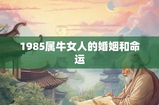 1985属牛女人的婚姻和命运