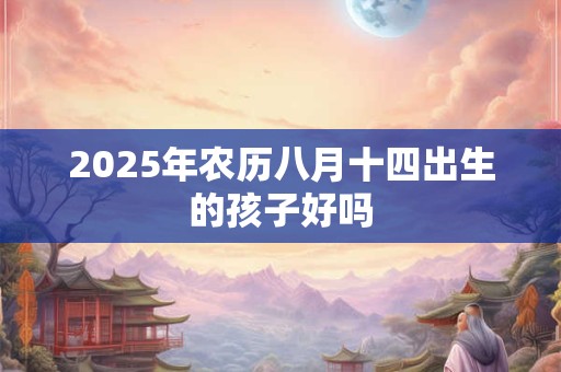 2025年农历八月十四出生的孩子好吗