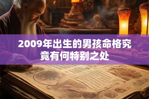2009年出生的男孩命格究竟有何特别之处