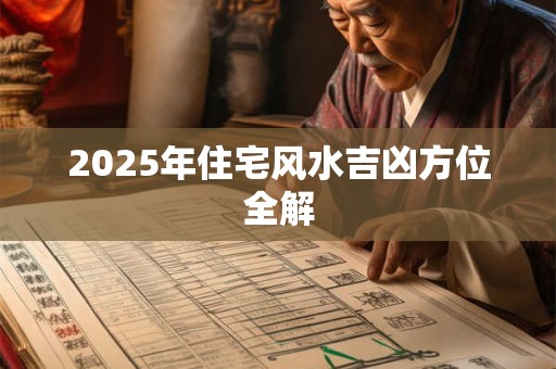 2025年住宅风水吉凶方位全解