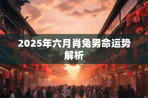 2025年六月肖兔男命运势解析
