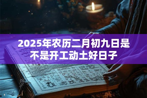 2025年农历二月初九日是不是开工动土好日子