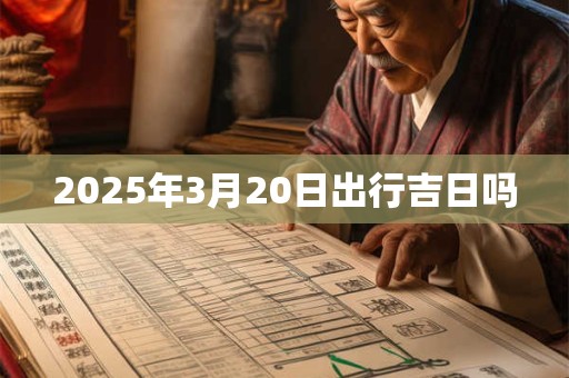 2025年3月20日出行吉日吗