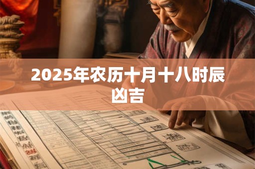 2025年农历十月十八时辰凶吉