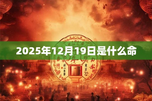 2025年12月19日是什么命