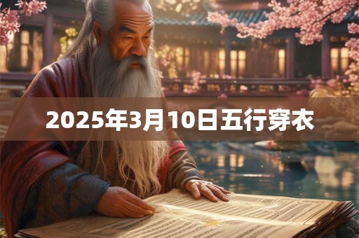 2025年3月10日五行穿衣