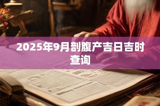 2025年9月剖腹产吉日吉时查询