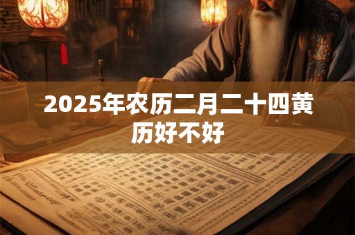 2025年农历二月二十四黄历好不好