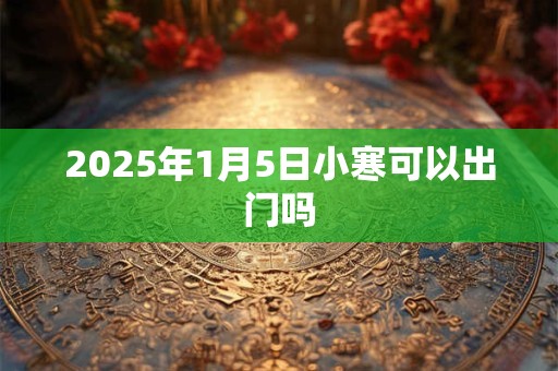 2025年1月5日小寒可以出门吗