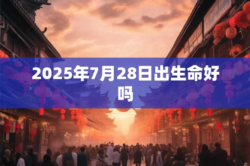 2025年7月28日出生命好吗