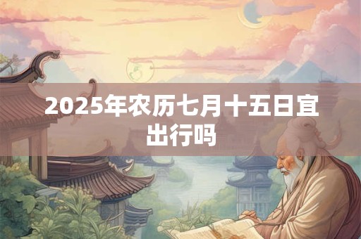 2025年农历七月十五日宜出行吗