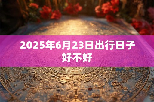 2025年6月23日出行日子好不好