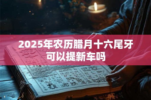 2025年农历腊月十六尾牙可以提新车吗