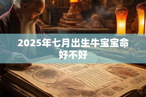 2025年七月出生牛宝宝命好不好