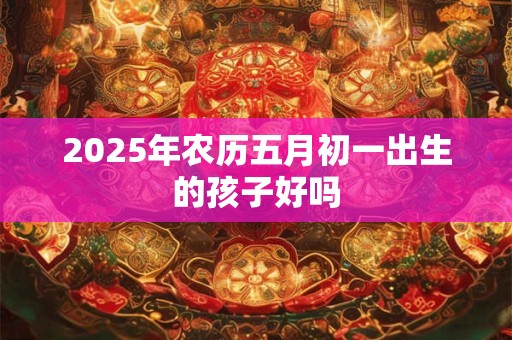 2025年农历五月初一出生的孩子好吗