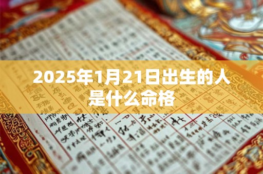 2025年1月21日出生的人是什么命格