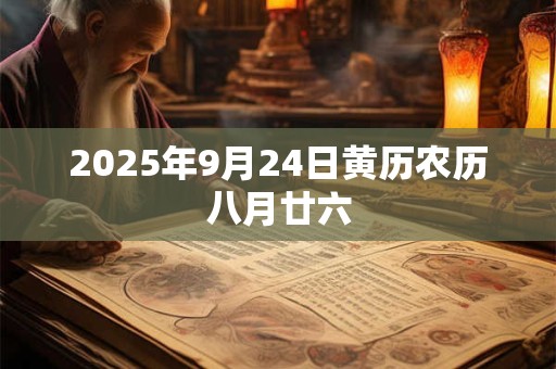 2025年9月24日黄历农历八月廿六