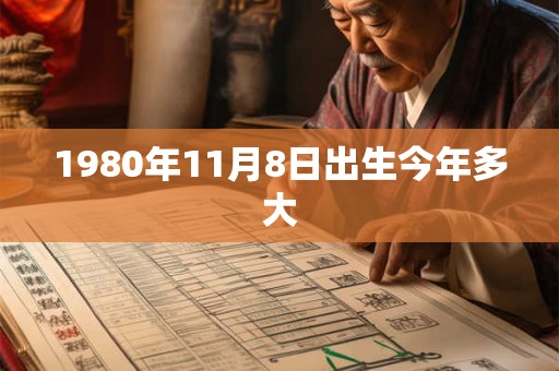 1980年11月8日出生今年多大