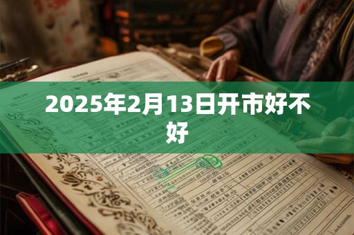 2025年2月13日开市好不好