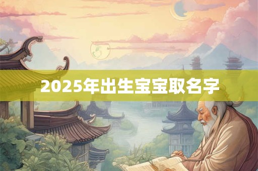2025年出生宝宝取名字