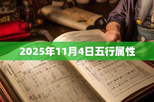 2025年11月4日五行属性