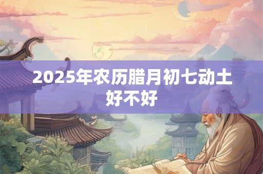 2025年农历腊月初七动土好不好