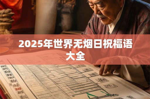 2025年世界无烟日祝福语大全