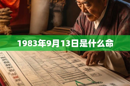 1983年9月13日是什么命