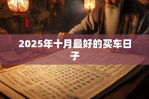 2025年十月最好的买车日子