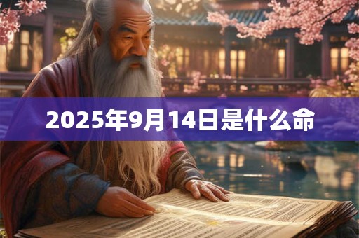 2025年9月14日是什么命 2025年9月14日是什么命