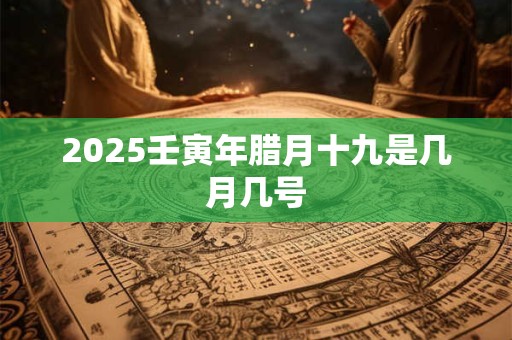 2025壬寅年腊月十九是几月几号