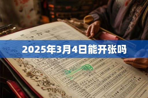 2025年3月4日能开张吗