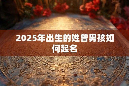 2025年出生的姓曾男孩如何起名