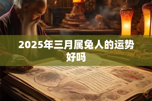2025年三月属兔人的运势好吗