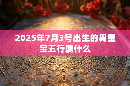 2025年7月3号出生的男宝宝五行属什么